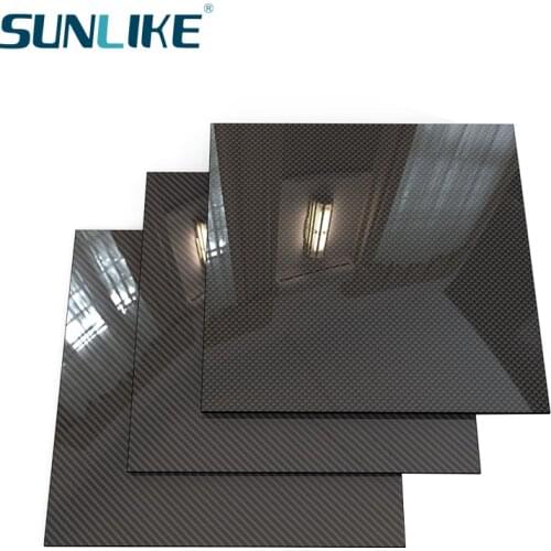 0.2-2.3MM 400mm X500mm 100% 3K Carbon Fiber Plate Panel Sheets Board Fiberic High Composite Hardness Material for RC Model