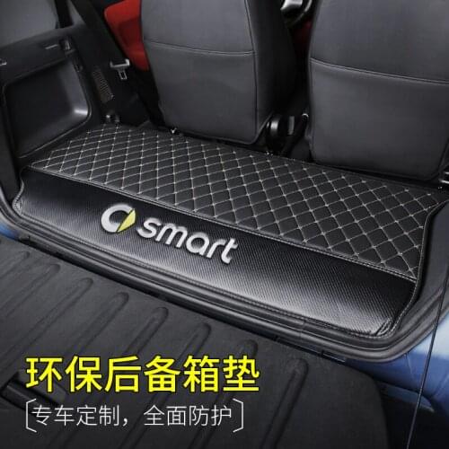 For Mercedes Smart Fortwo 2009-2014 High-quality ABS plastic 3D waterproof and anti-dirty car trunk mat modified boot mat