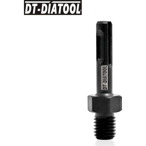 DT-DIATOOL 1pc Adapter for Diamond Core Bits Connection Converter for M14 or 5/8-11 to SDS plus Hole Cutter Saw