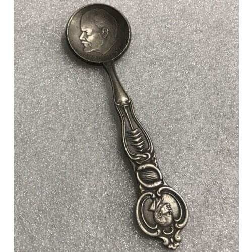 China White copper archaize spoon small crafts statue A