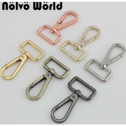 Nolvo World 5-20-100pcs 6 colors 61*26mm swivel Trigger Clips Snap Hook,1 Inch regular high quality rose gold lobster clasp
