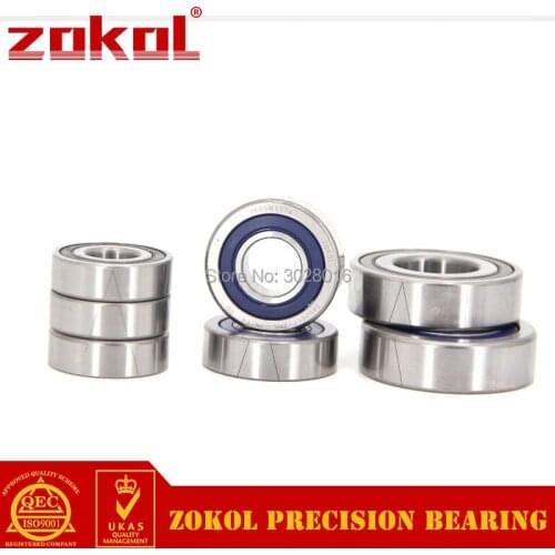 ZOKOL bearing 7602015 TN 2RS P4 TBT C 760202 2RSTBT Axial Angular Contact Ball Bearing 15*35*11mm