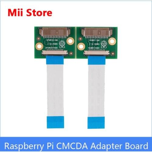 Raspberry Pi Computing Module CMCDA Adapter Board, Connected To Camera and Display