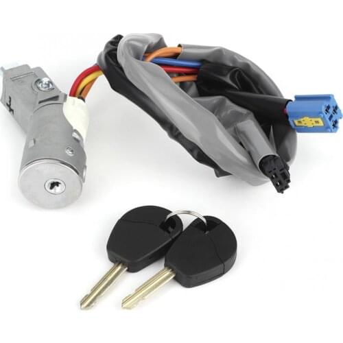 Ignition Lock Starter Switch with 2 Keys 4162.CF Fits for Citroen Berlingo Ignition Switch Replacement Car Accessories