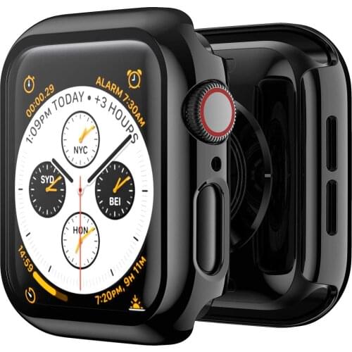 Tempered Glass+case For Apple Watch 5 4 44mm 40mm iWatch 3 2 1 42mm 38mm Screen Protector+cover bumper apple watch Accessories