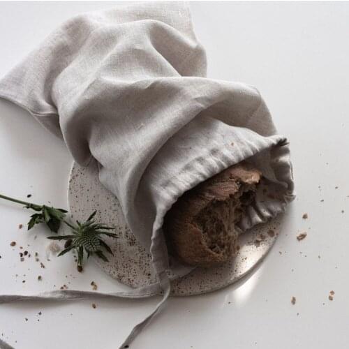 100% Linen Storage Bag Dust Cloth Drawstring Flax Storage Bag Clothes Handbag Shoes Bags Makeup Tools Cosmetics Toiletry Bag