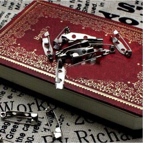 1000pcs 4.5cm/45mm Big Jewelry Making Brooch Back Bar Safety Pins With Swivel Safety Cap Diy Jewelry Findings For Women