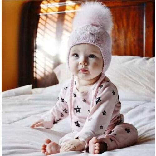 2018 winter hats crochet Childrens hat Set head cap Watermelon cap keep warm Knitted cap