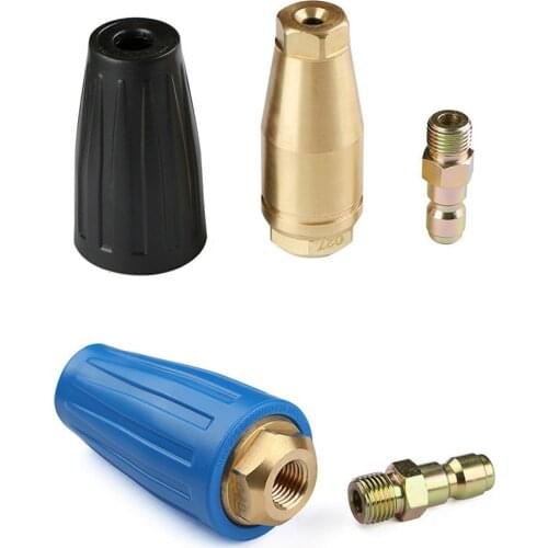 3000 3600 4000PSI Turbo Rotating Spray Nozzle 360 Degrre Rotating Turbo Cleaner for Pressure Washer with 1/4" Quick Connect Plug