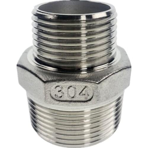304 reducer Stainless Steel male Straight Jointer Pipe Connection connector Fittings