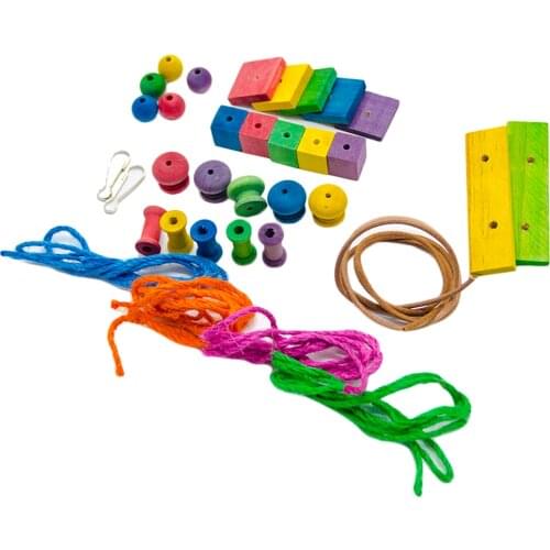 DIY Crafts Accessory Birds Chew Toys Play Cage Toys For Small To Medium Bird