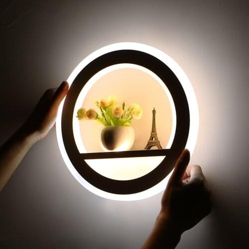Lamp Dimmable Light with Flower Tower AC220V Segment 2.4G RF Remote Control LED Wall Light for Bedroom Living Room