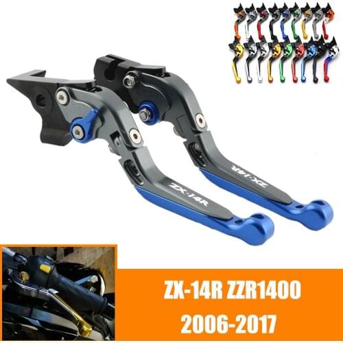 For KAWASAKI ZZR1400 14R ZX-14R 2006 2007 2008 2009 2010 2011 2012-2017 Motorcycle Adjustable Brake Clutch Lever Levers Folding