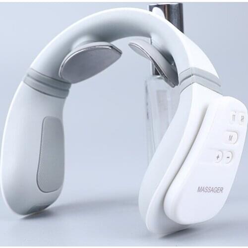 Snnlnn electronic shock neck massager heat function 9 mode 9 strength with remote control