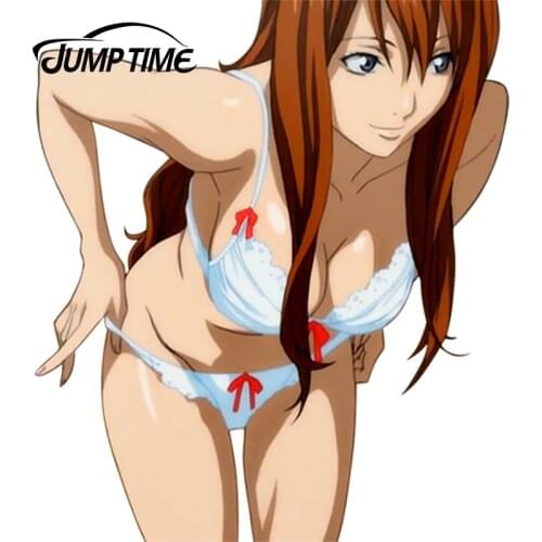 JumpTime 13cm x 12cm Sexy Car Sticker Air Gear Noyamano Rika Anime JDM Window Decal 3D Car Styling Accessories