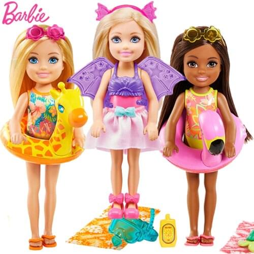 Club Chelsea Original Barbie Doll House for Girls Toys Barbie Accessories Furniture Cute Pet Baby Doll Toy for Girl Kid Juguetes