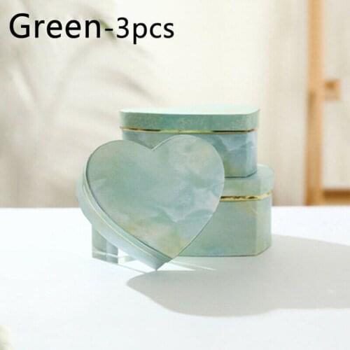 Box Gift Box Candy Case Container DIY Gift Heart Shaped Marbled Packaging