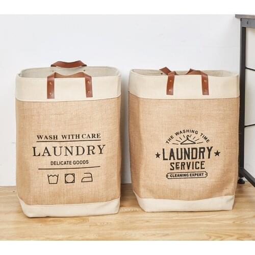 Laundry Hamper Clothes Basket Waterproof Collapsible Laundry Basket Dirty Clothes Hamper Printed Foldable Storage Bin Sundries