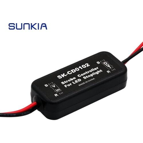 GS-100A Flash Strobe Controller Flasher Module For Car LED Brake Stop Light Lamp 12-24V Short Circuit Protection CD0100/01/02