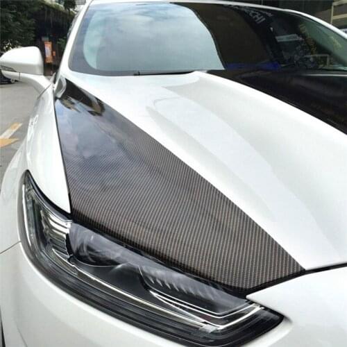 New 1m/2m/3m/4m/ * 50cm 5D Gloss Car Carbon Fiber Vinyl Wrap Sticker Film Roll Air Free Scratch Resistant Reflective#297012