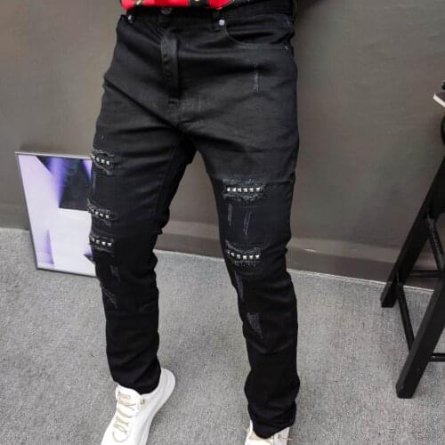 NSTOPOS Ripped Jeans For Men