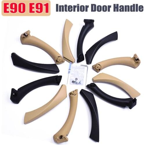 Original Inner Door Handle Panel For BMW E90 E91 For BMW 3-Series Sedan Pull Trim Cover 51417230850 51419150335 51419150340