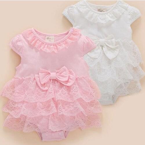 Newborn girl baby dress baby party white dress vestido bebe christening baptism gown party wedding 0-3 3-6 6-9 months bodysuit