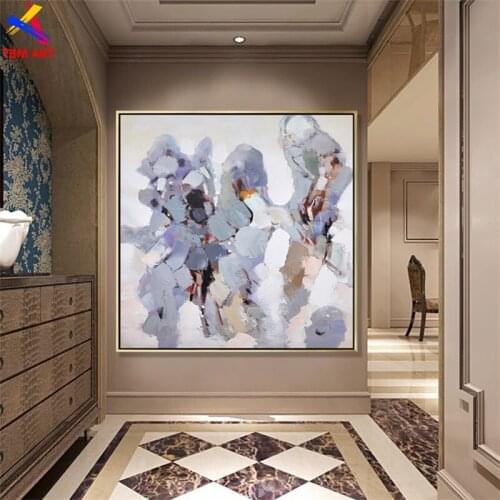 Thick Textured Picture Hand painted Modern Abstract Oil Paintings on Canvas for Living Room Home Decoration Wall Art Gift A014