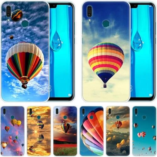 Silicone Case Hot air balloon Sunset sky up for Huawei Mate 30 20 Lite 10 Pro Y5 Y6 Y7 Pro 2019 Y9 Prime 2019 2018 Y6 Pro 2017