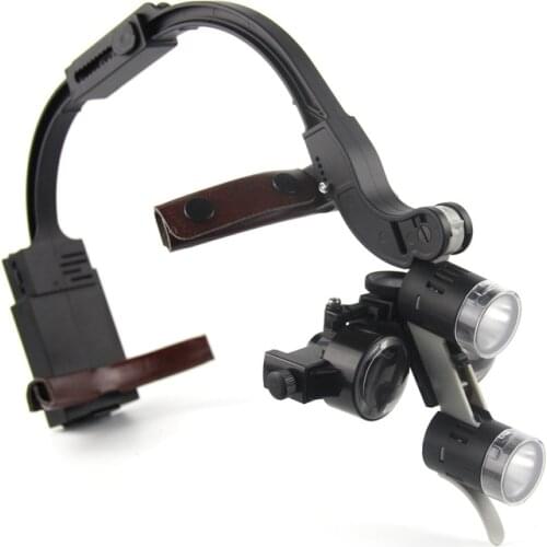 Shadowless Headlamp Dental Surgical Medical LED Headlamp Head Light+1.5/3.5X Medical Loupes Magnifier Plastic Surgery Pet Clinic