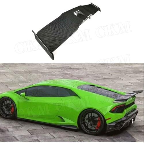 Dry Carbon Fiber Rear Spoiler Boot Racing Wings Fit for Lamborghini Huracan LP580 LP610 2014-2018 S style Spoiler