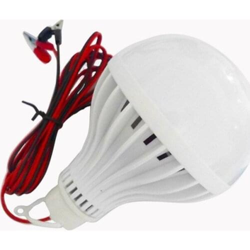 Led low-voltage bulb 5W 7W 9W 12W 15W 24W 36W 48W night market floor stall bulb alligator clamp battery bulb 12-24V universal