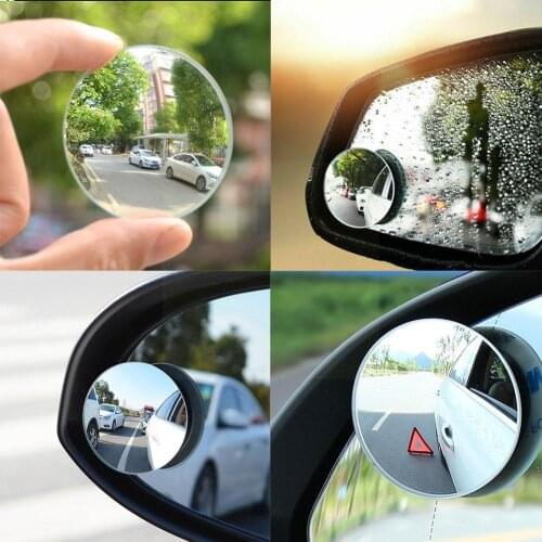 Rearview Mirror HD Mirror Wide-angle Waterproof Convex Blind Mirror Automatic Mirror With Cup Spot Suction J5Y4