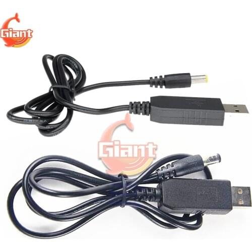 1M DC DC USB 5V to 9V 12V Cable 5.5x2.1mm Jack Voltage Boost Charging Cord Step Up Power Module Converter USB Charger Wire DIY