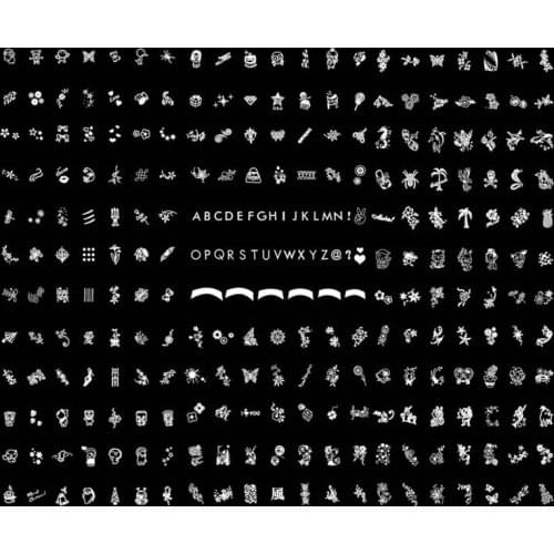 1pc Stainless Steel big Nail Art Stencils Stamping Template Printing Image Plate Palette 3d nail Mold