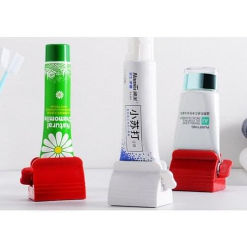 1PC Toothpaste Tube Squeezer Rollers Toothpaste Seat Holder Stand Rotate Toothpaste Dispenser for Bathroom