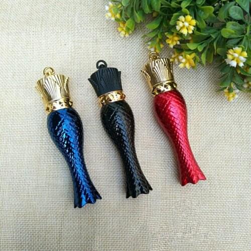 10/30/50pcs 12.1mm Mermaid Shape Empty Lipstick Tubes Refillable DIY Lip Gloss Lip Balm Containers Cosmetic Tool Wholesale