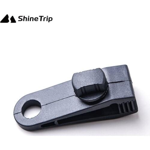 10pcs/batch Travel Outdoor Oamping Plastic Double Hole Tent Rope Adjustable Buckle Curtain Alligator Clip Factory Brand Clip