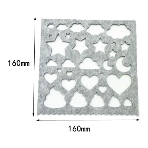 7pcs Wool Felt Mold Needle Felting DIY Craft Stencil Applique Handicraft Shaping