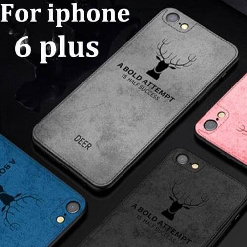 For iphone 6 plus Case Soft phone case For iphone 6plus Protection Back Cover Cloth + TPU cases Shell iphone6 plus back cover