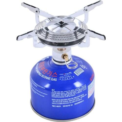 Gas Burner Camping Stove Split Portable Butane Ignition Cooker Tourist Outdoor Cooking Gas Adapter Adaptor Conversion