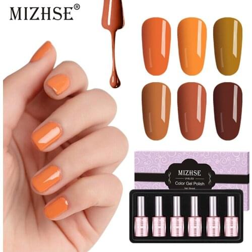 MIZHSE Gel Varnishes Gel Nail Polish 7ml Soak-off Semi Permanent UV All For Manicure Primer Nail Art Nails Gel Varnish Polish