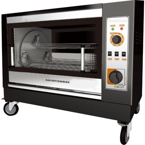 15 Chickens/ Time Horizontal Gas Roasted Chicken Oven Commercial Stainless Steel Roasted Chicken Oven