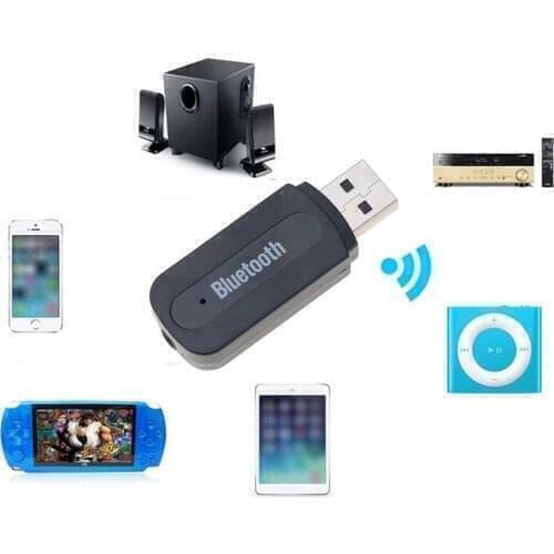 Kebidu USB Wireless Bluetooth Stereo Music Receiver Adapter Dongle 3.5mm Jack Audio Cable for Speaker for iPhone For xiaomi