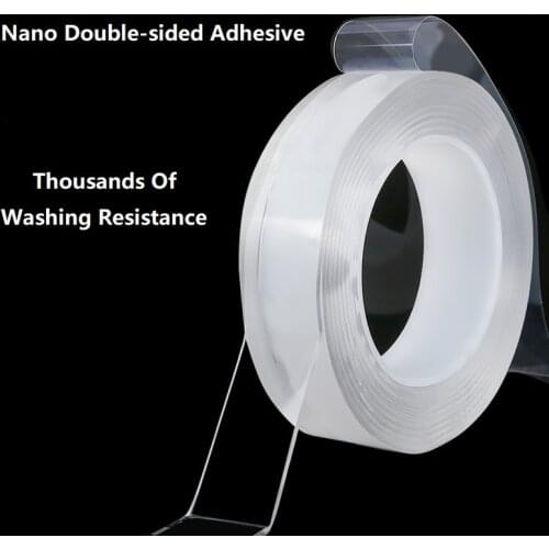 Stickers Strip Nano Tape Double-sided Non-marking Transparent High Temperature Resistance Acrylic Waterproof Durable Washing