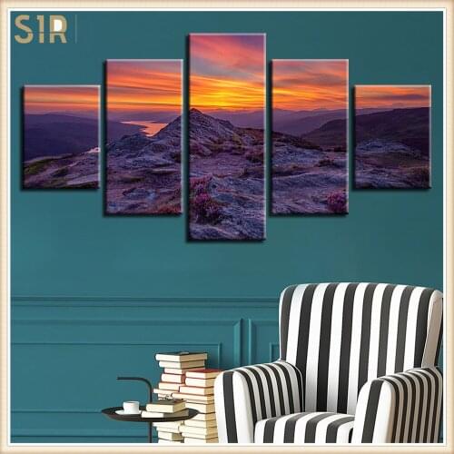 Beautiful Scenery HD Printed 5 Piece Canvas Art Scenery Painting Wall Pictures for Living Room Home Decor Anime Poster Wall Art