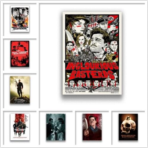 Quentin Tarantino Inglourious Wall Stickers White Coated Paper Prints High Definition Home Decoration