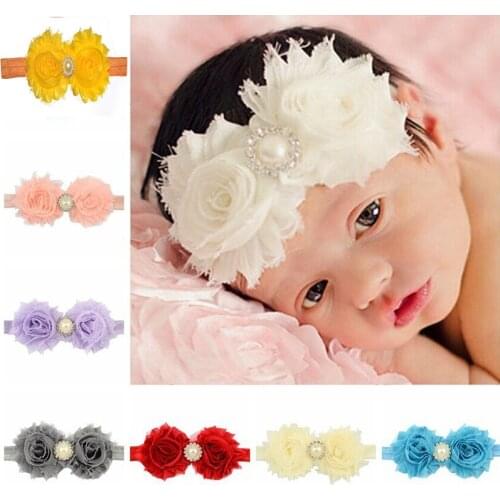 New Cute Headband Newborn Flower Hair Bands Kids Flower Crown Hair Accessories for Girls