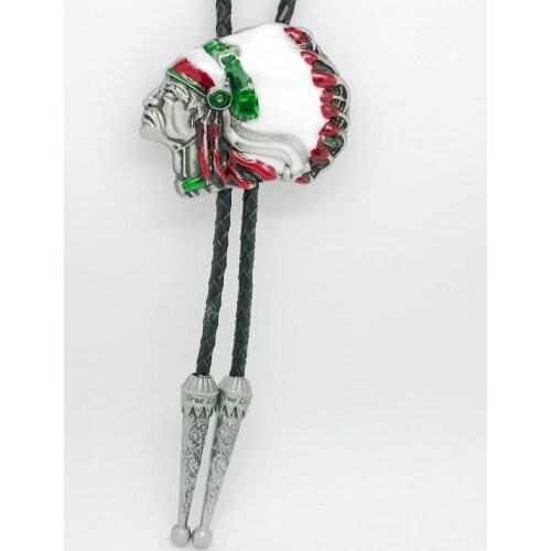 New Europe Popular Native Indian Bolo Tie Western American Western Metal Necktie Bolo for Men Fashion Jewelry
