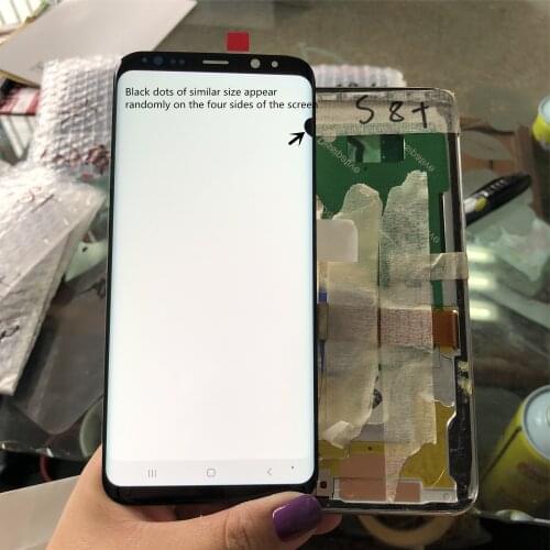S8plus Display Screen For SAMSUNG Galaxy S8 PLUS G955 G955F LCD Touch Screen Replacement Digitizer Assembly+burn-in shadow+dot